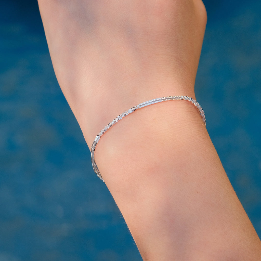 Twist & Tell - Sterling Silver Chain Bracelet