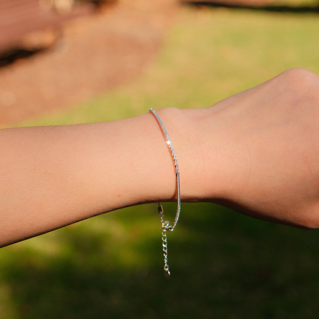 Twist & Tell - Sterling Silver Chain Bracelet