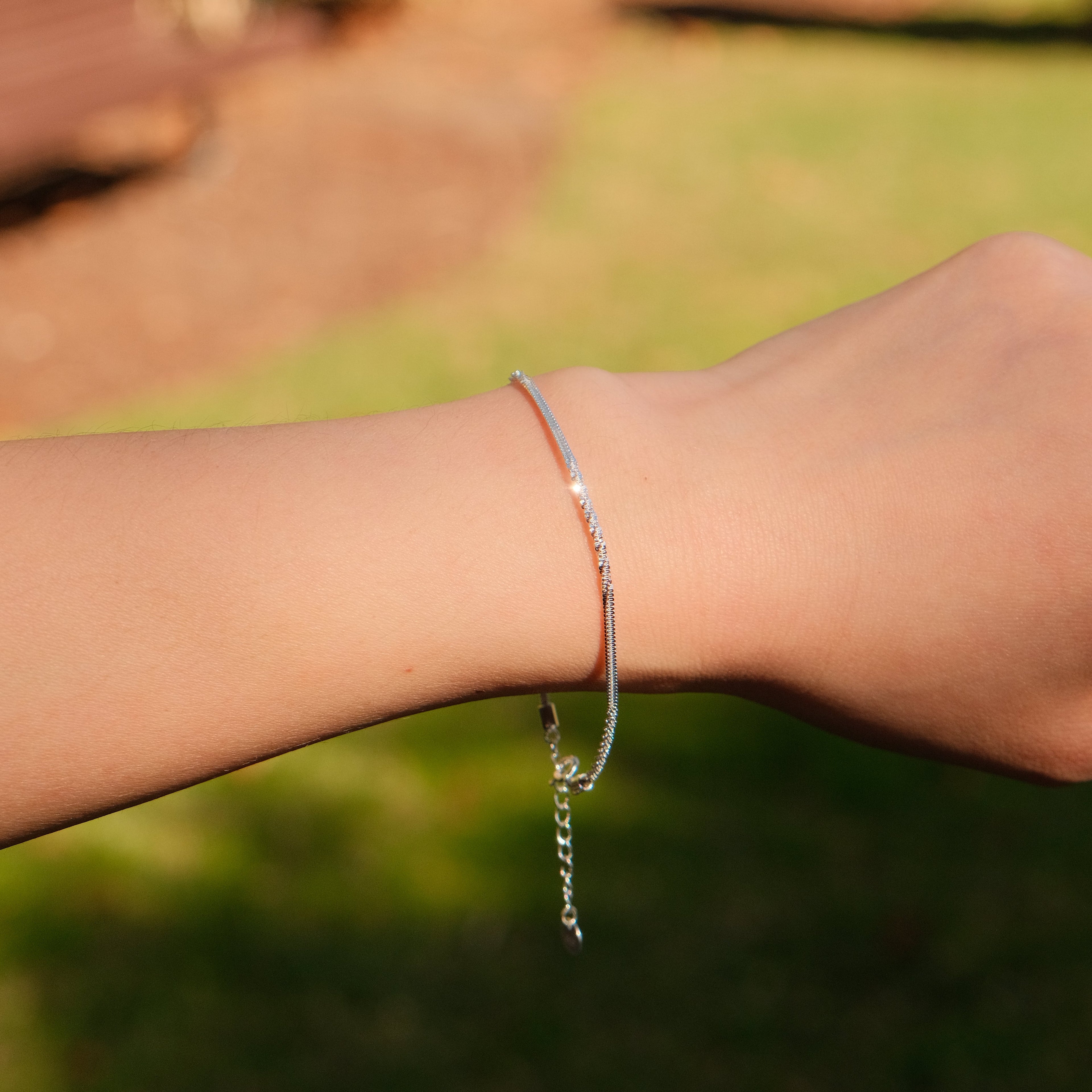 Twist & Tell - Sterling Silver Chain Bracelet